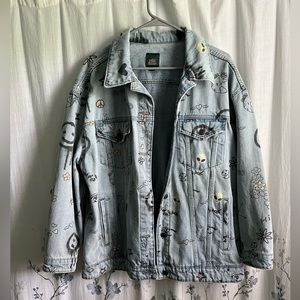 Graphic Denim Jacket
